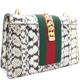 Snakeskin Small Sylvie Shoulder Bag Roccia