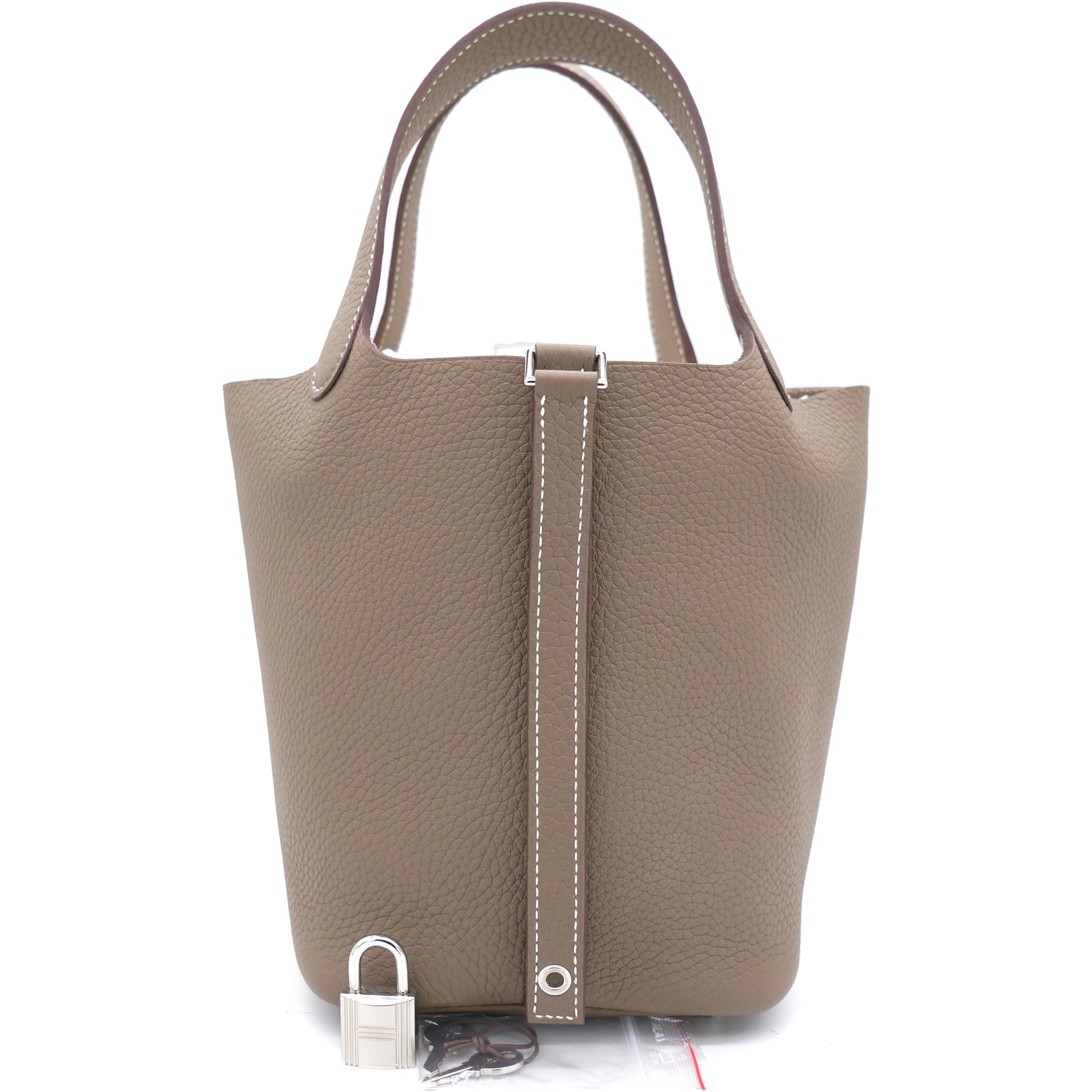 Hermes Picotin Lock Bag in Etoupe Grey Clemence Leather – STYLISHTOP