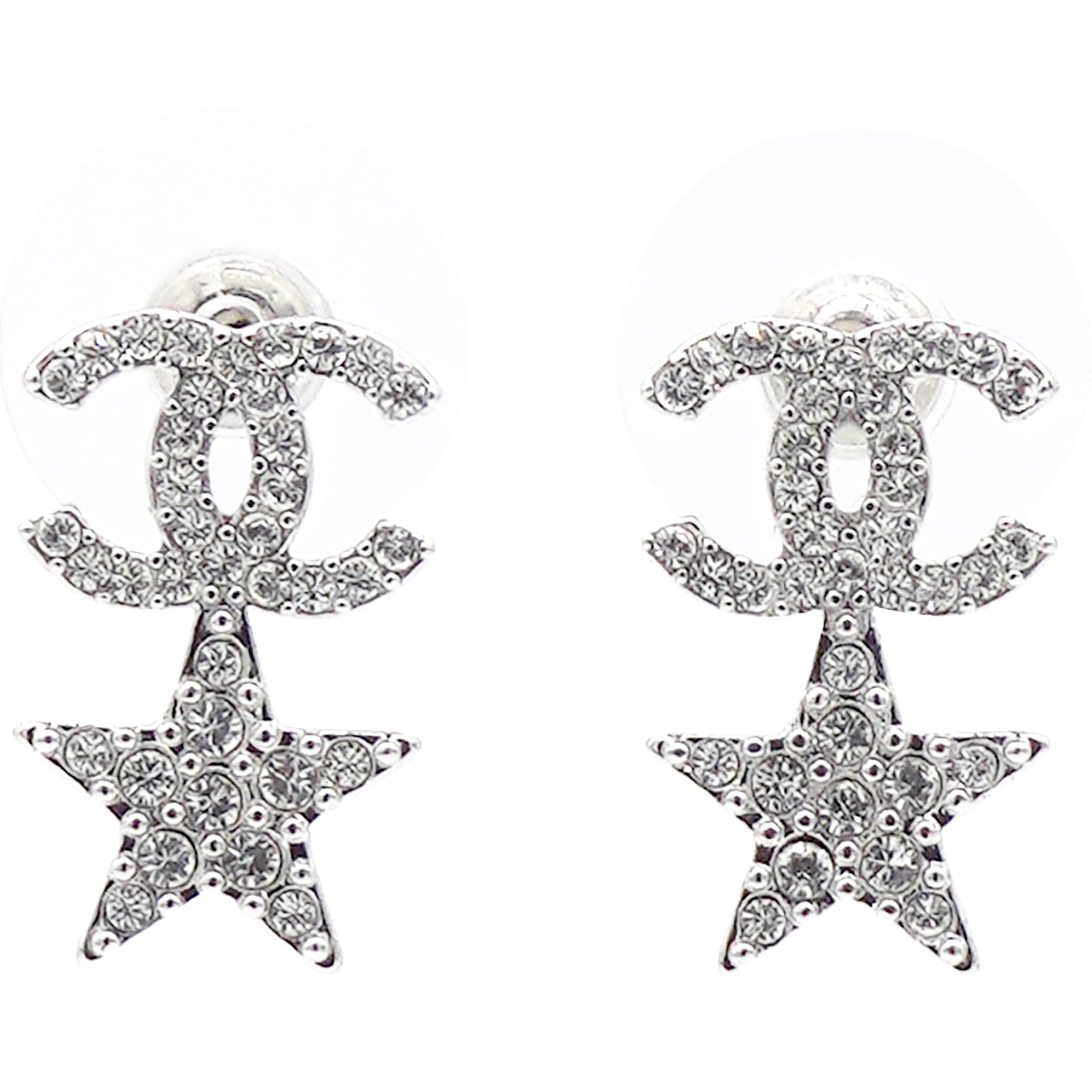 Crystal CC Logo Earrings