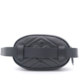 Calfskin Matelasse GG Marmont Black Belt Bag