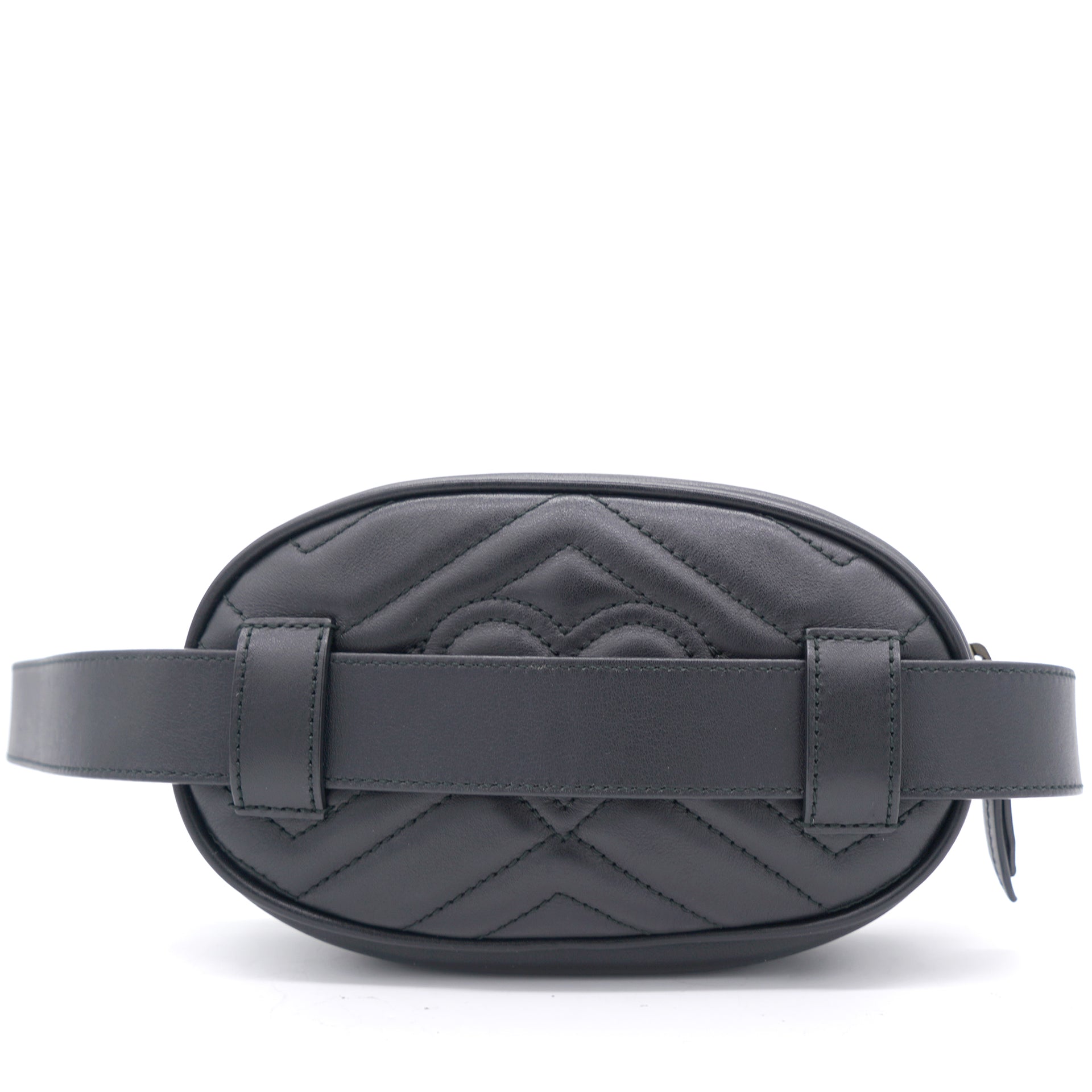 Calfskin Matelasse GG Marmont Black Belt Bag