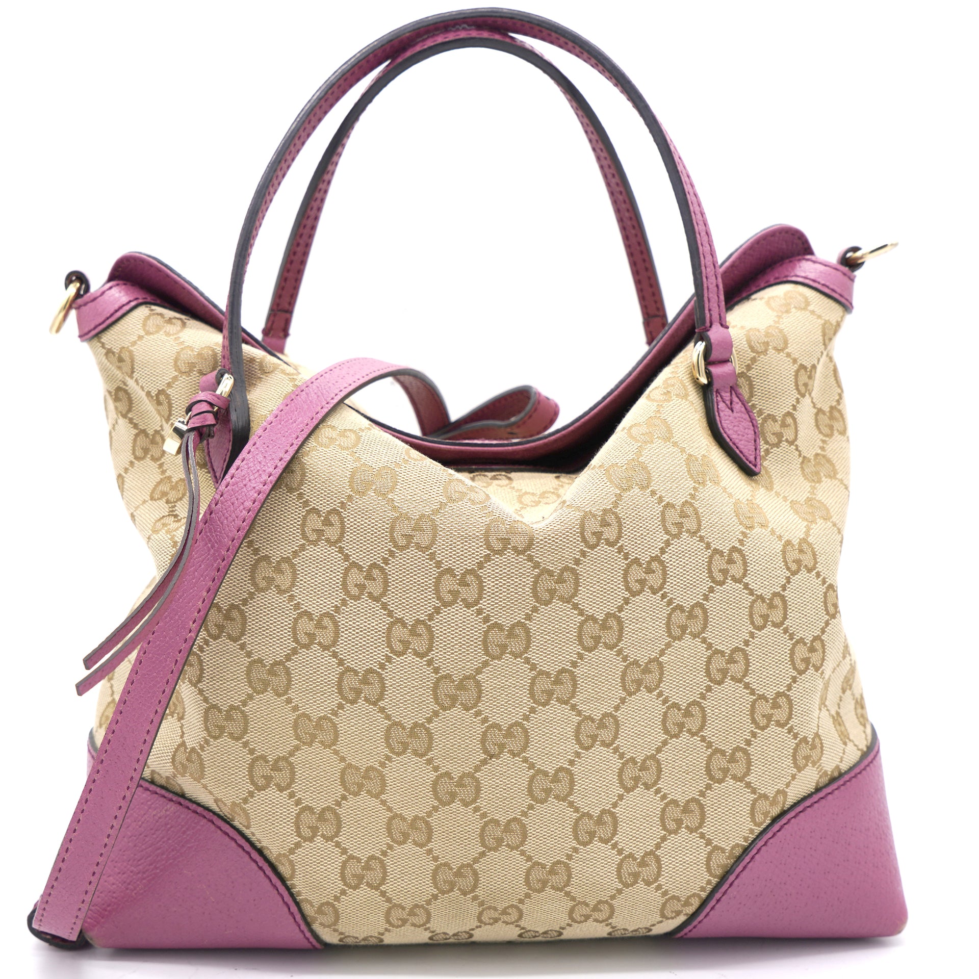 Monogram Medium Bree Shoulder Bag Pink