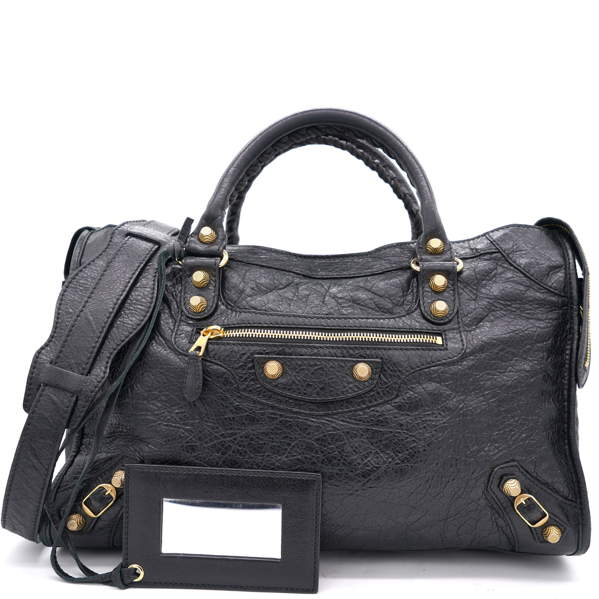 Løse svælg indre Balenciaga Black Leather Giant 12 City Bag – STYLISHTOP
