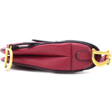 Red Leather Mini Saddle Bag