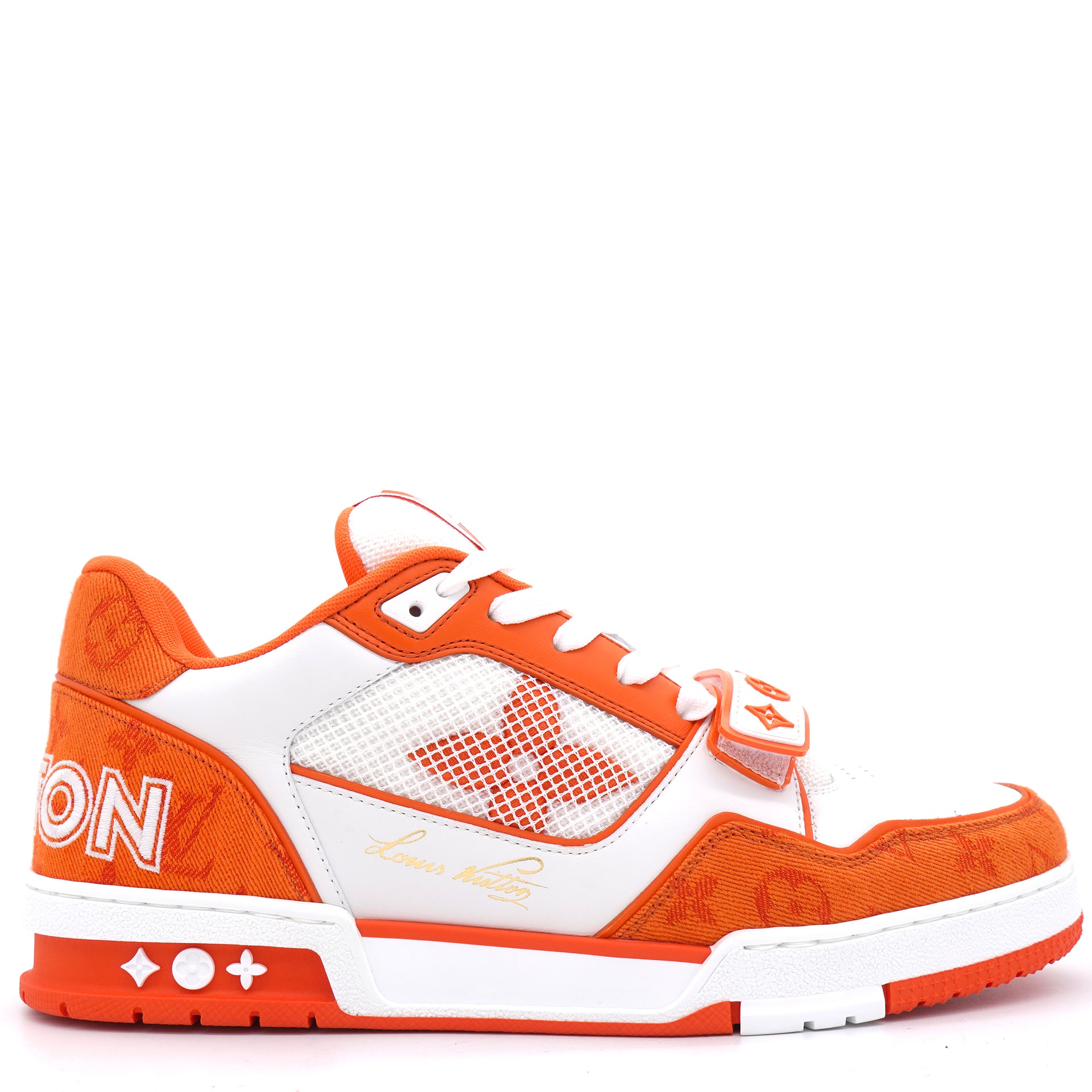 Louis Vuitton, Shoes, Lv Trainers In Orange Rare