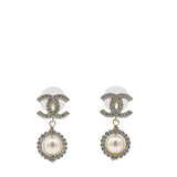 Pearl CC Drop Earrings