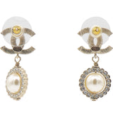 Pearl CC Drop Earrings