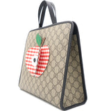 Children's tote bag with apple