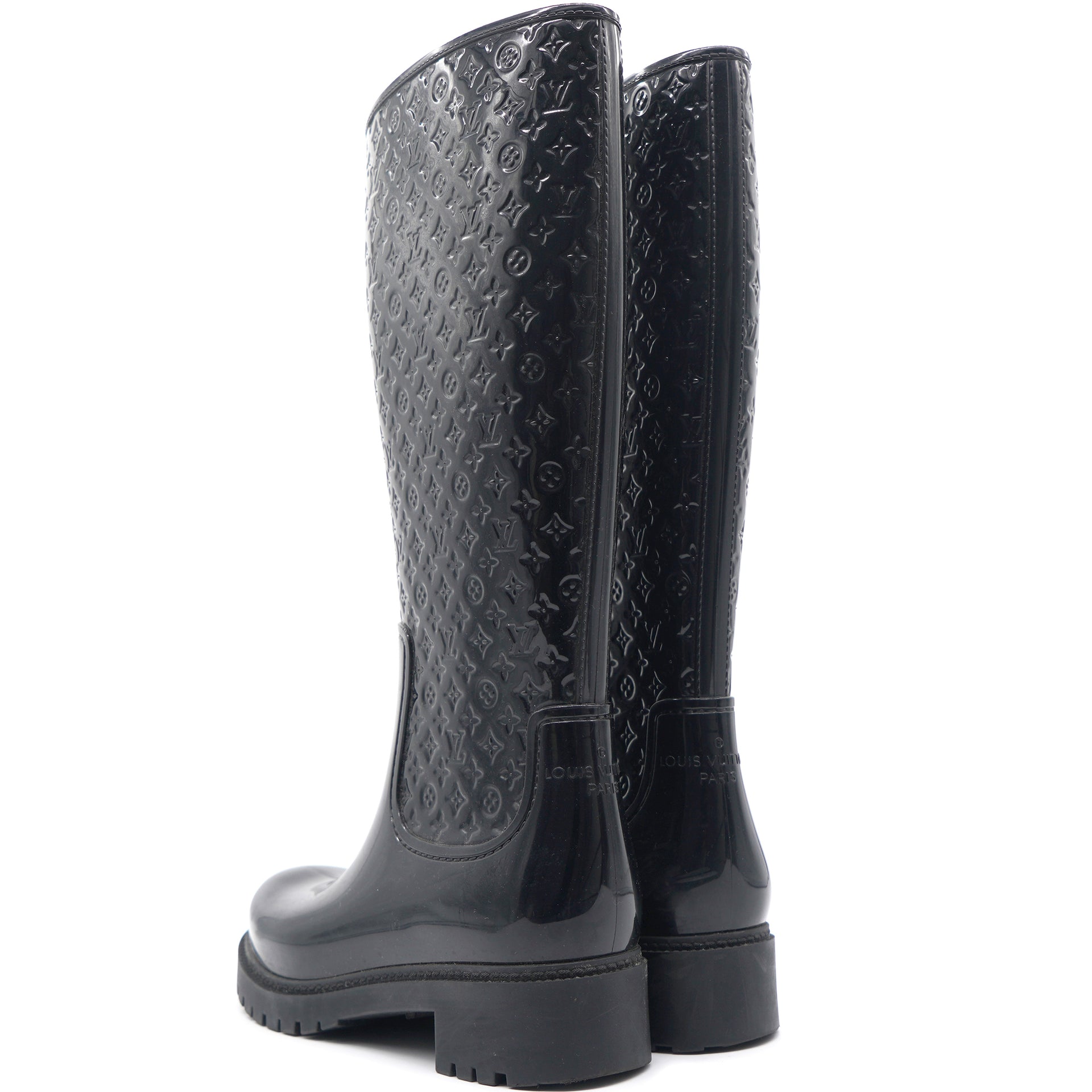 Wellington boots Louis Vuitton Black size 40 EU in Rubber - 37312641