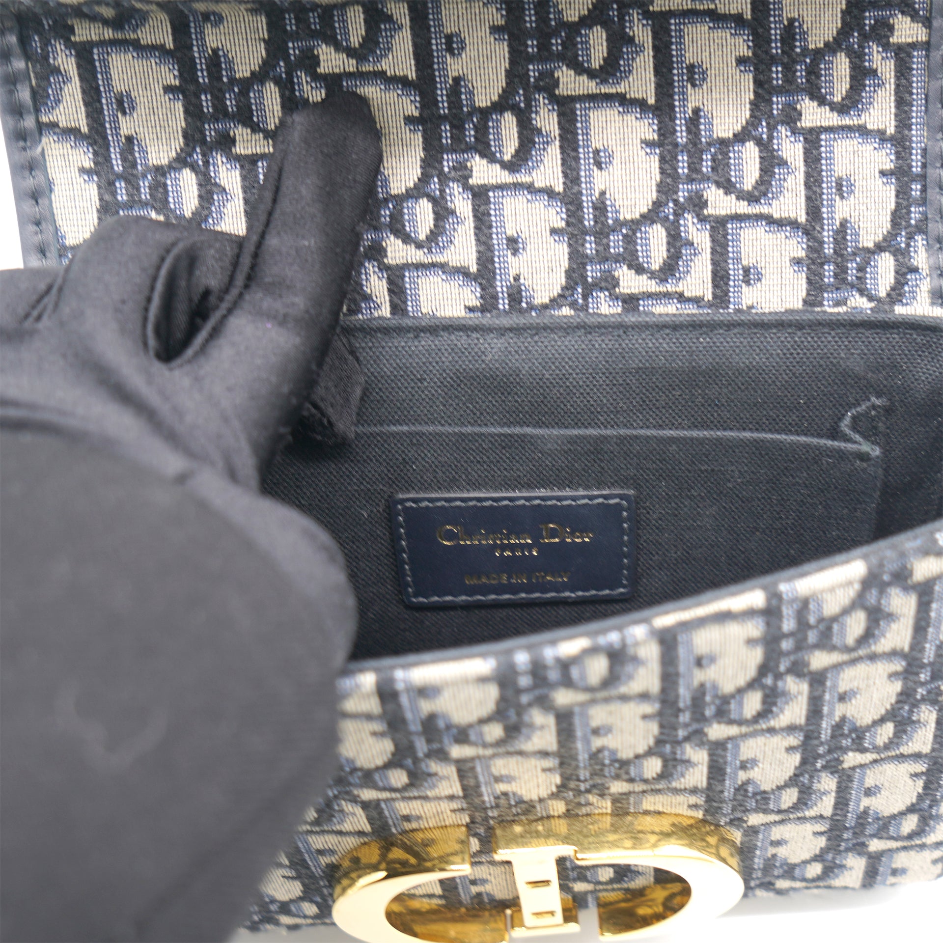 Túi Dior 30 Montaigne Bag Blue Oblique Jacquard best quality  Ruby Luxury