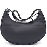 Nylon Medium Ava Triomphe Shoulder Bag With Strap Black