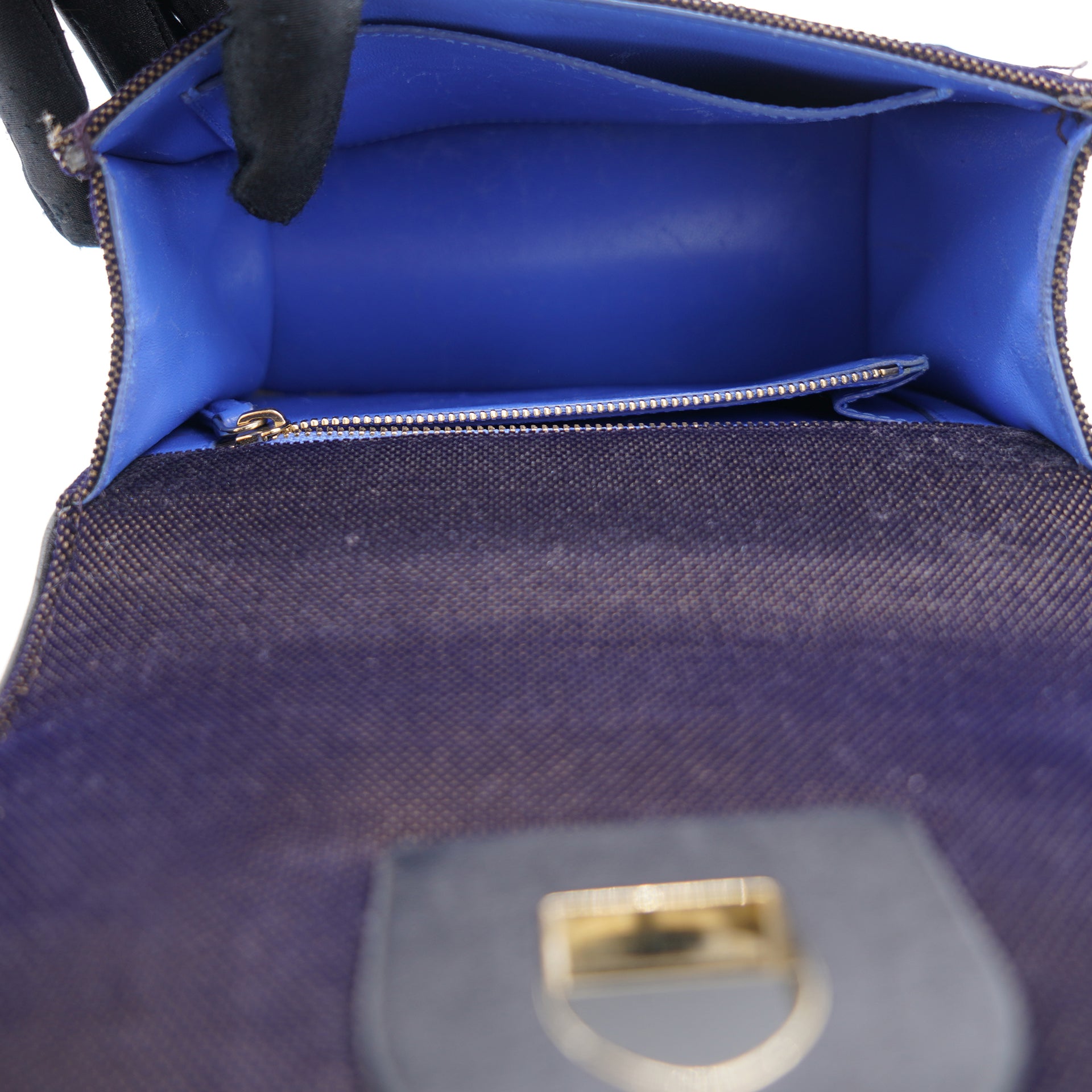 Velvet Crystal Small Diorama Club Flap Bag Navy