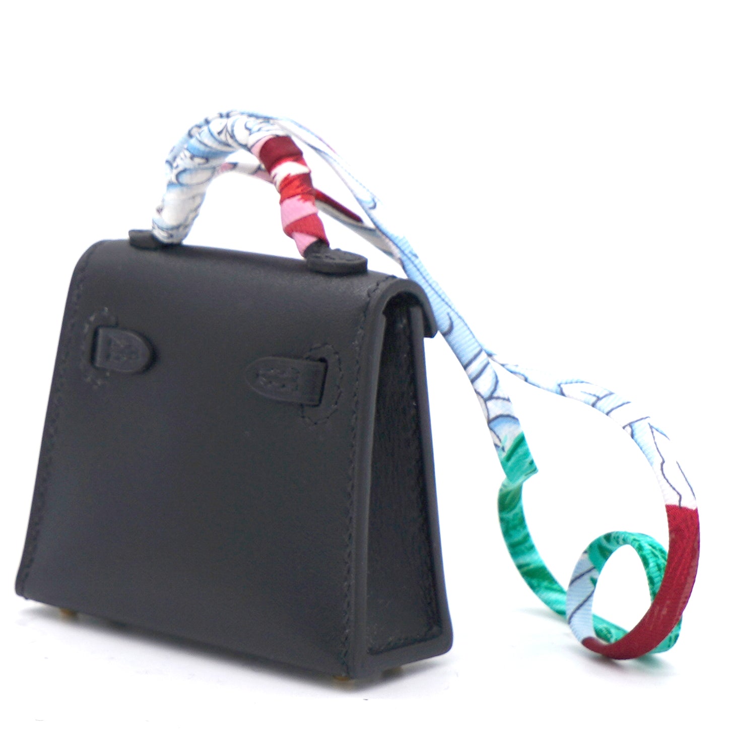 Hermes Black Tadelakt Mini Kelly Twilly Bag Charm – Madison Avenue