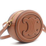 Crossbody Oval Purse Cuir Triomphe In Smooth Calfskin