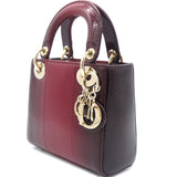 Python Mini Lady Dior Bag Red