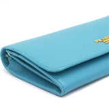 Blue Vitello Chain Wallet