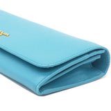 Blue Vitello Chain Wallet