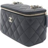 Mini Caviar Vanity Bag Black