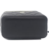 Mini Caviar Vanity Bag Black