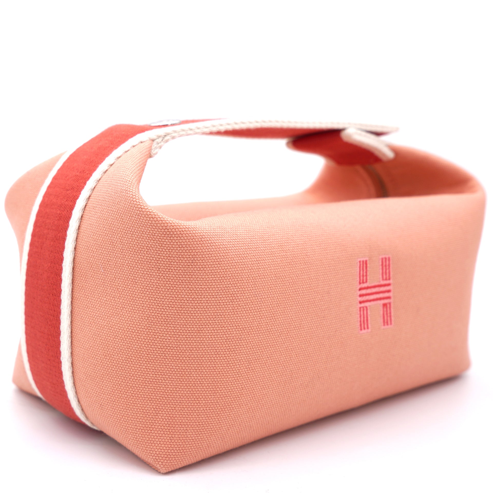 Hermès Toile Bride-A-Brac Travel Case H103223M Pink Cloth ref