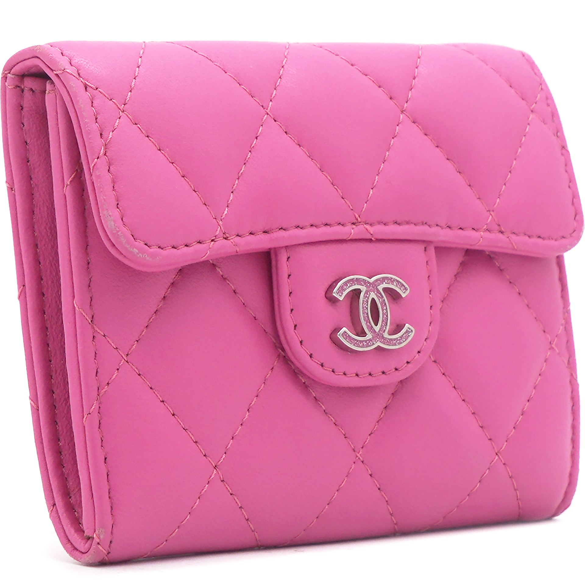 Chanel Classic Flap Lambskin Leather Wallet Small Wallets