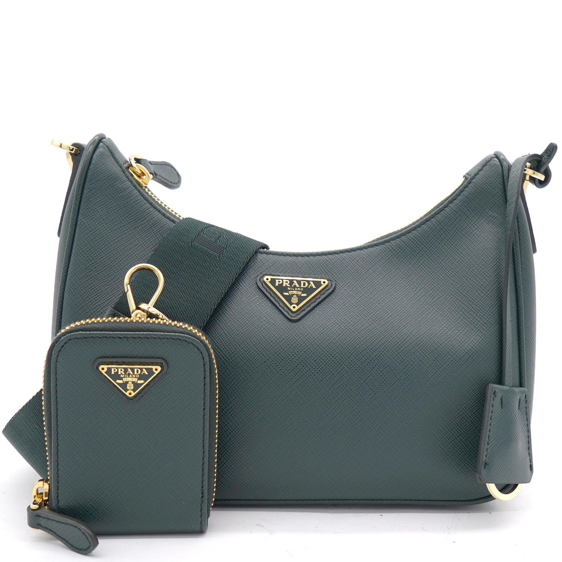 Prada medium triangle-logo belted handbag | Smart Closet