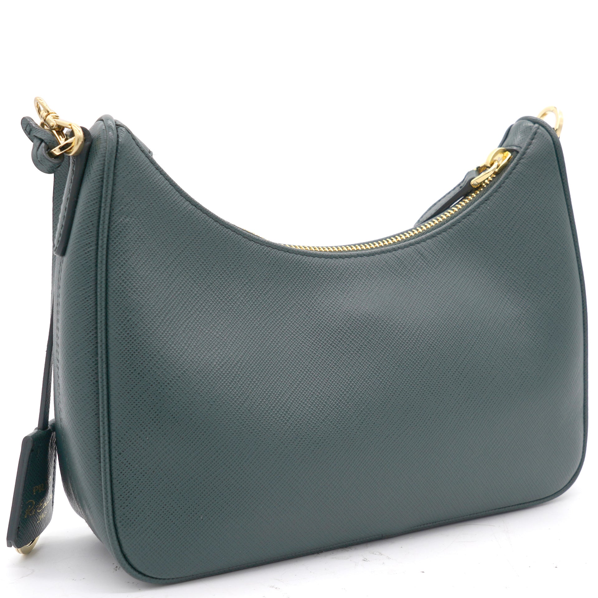 Re-edition 2005 handbag Prada Green in Synthetic - 23027616