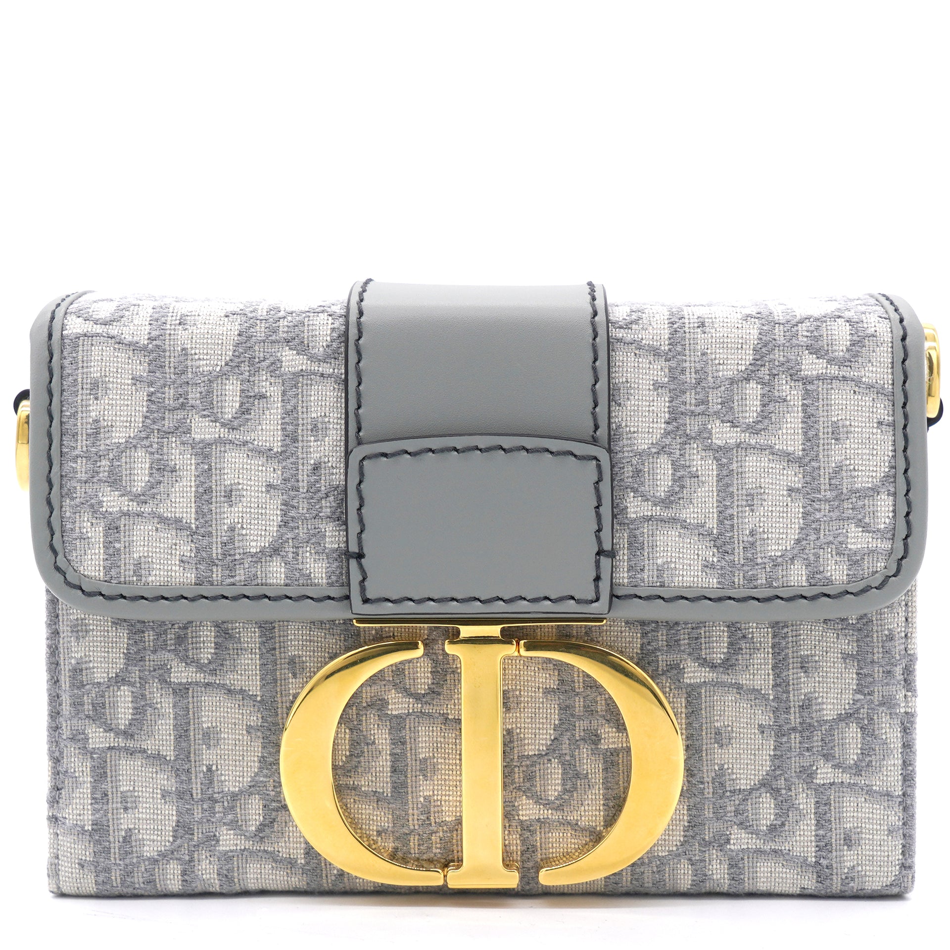 30 montaigne box leather bag Dior Grey in Leather - 35788842
