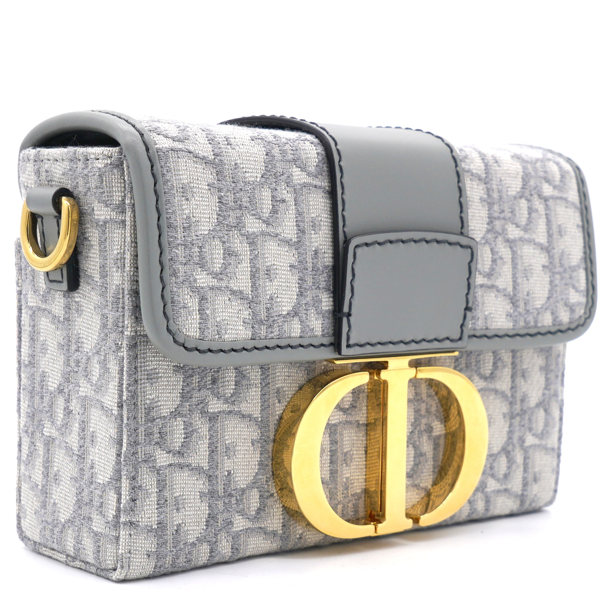 Christian Dior 30 Montaigne Jacquard Canvas Box Bag