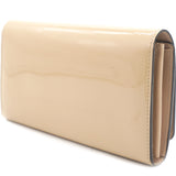 Patent Louise Wallet Beige