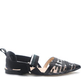 Black & Transparent Colibri Flat Logo Pumps 38