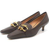 Nappa Calf Hair Madame Pumps 39 Brown