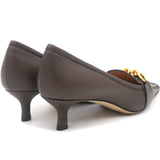 Nappa Calf Hair Madame Pumps 39 Brown