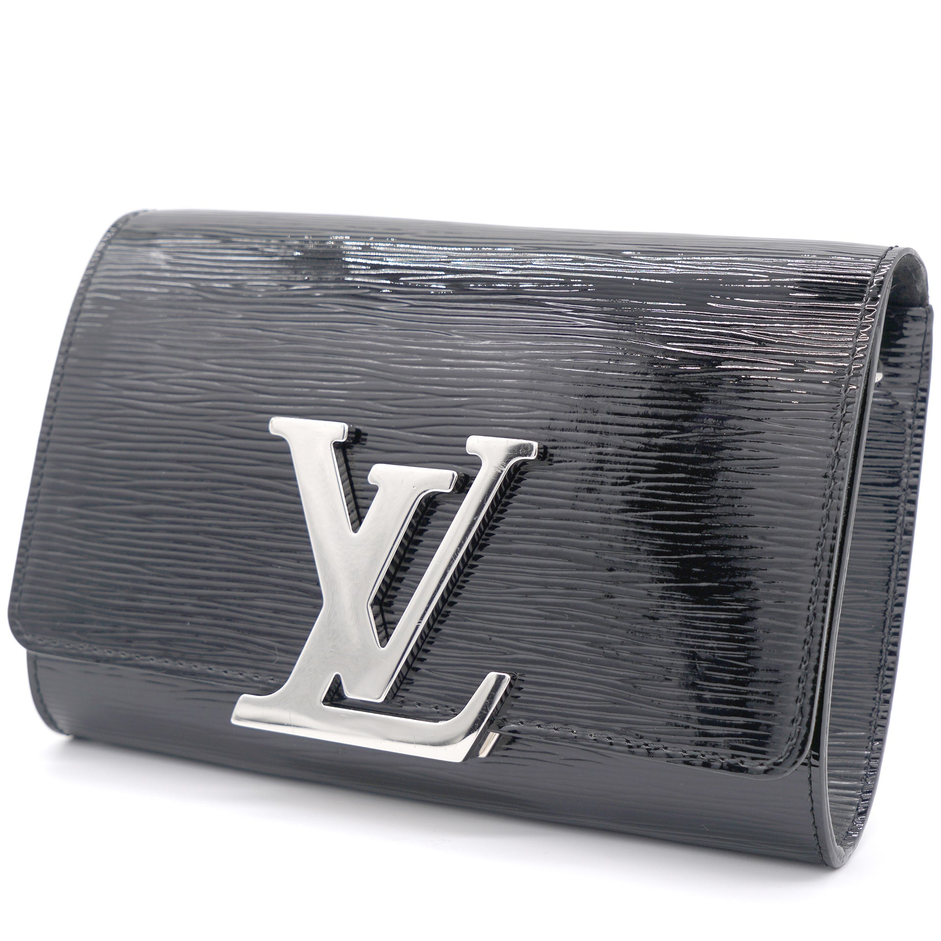 Louis Vuitton, Bags, Louis Vuitton Louise Pm Epi Electric Black Leather  Shoulder Clutch Bag Woc