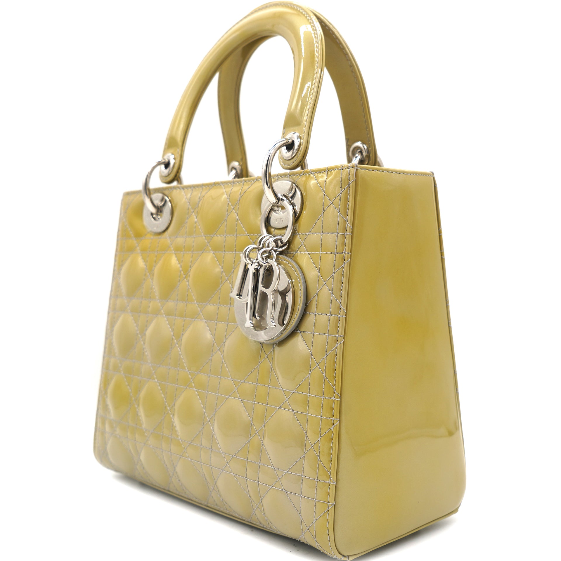 Lady dior yellow bag best sale