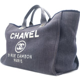 Denim Medium Deauville Tote Dark Blue