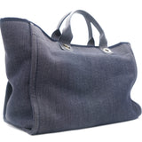 Denim Medium Deauville Tote Dark Blue