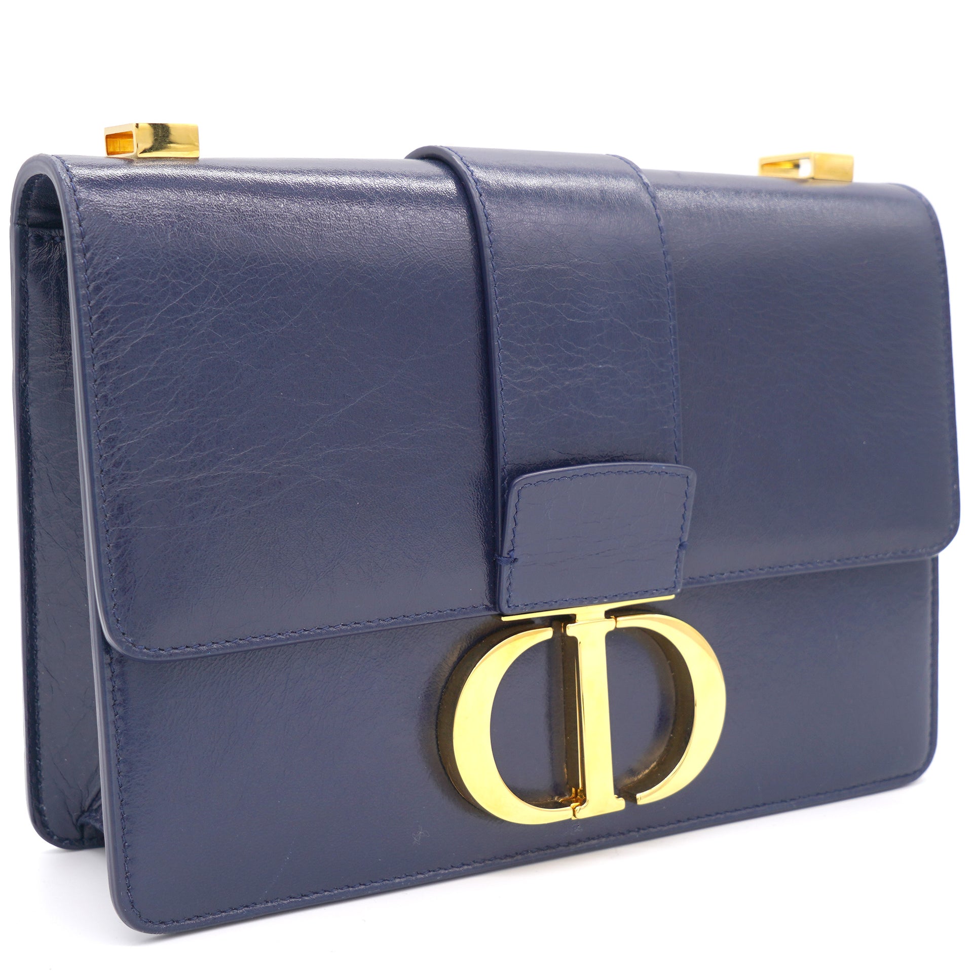 Dior 30 MONTAIGNE BAG Blue Oblique Jacquard, Luxury, Bags