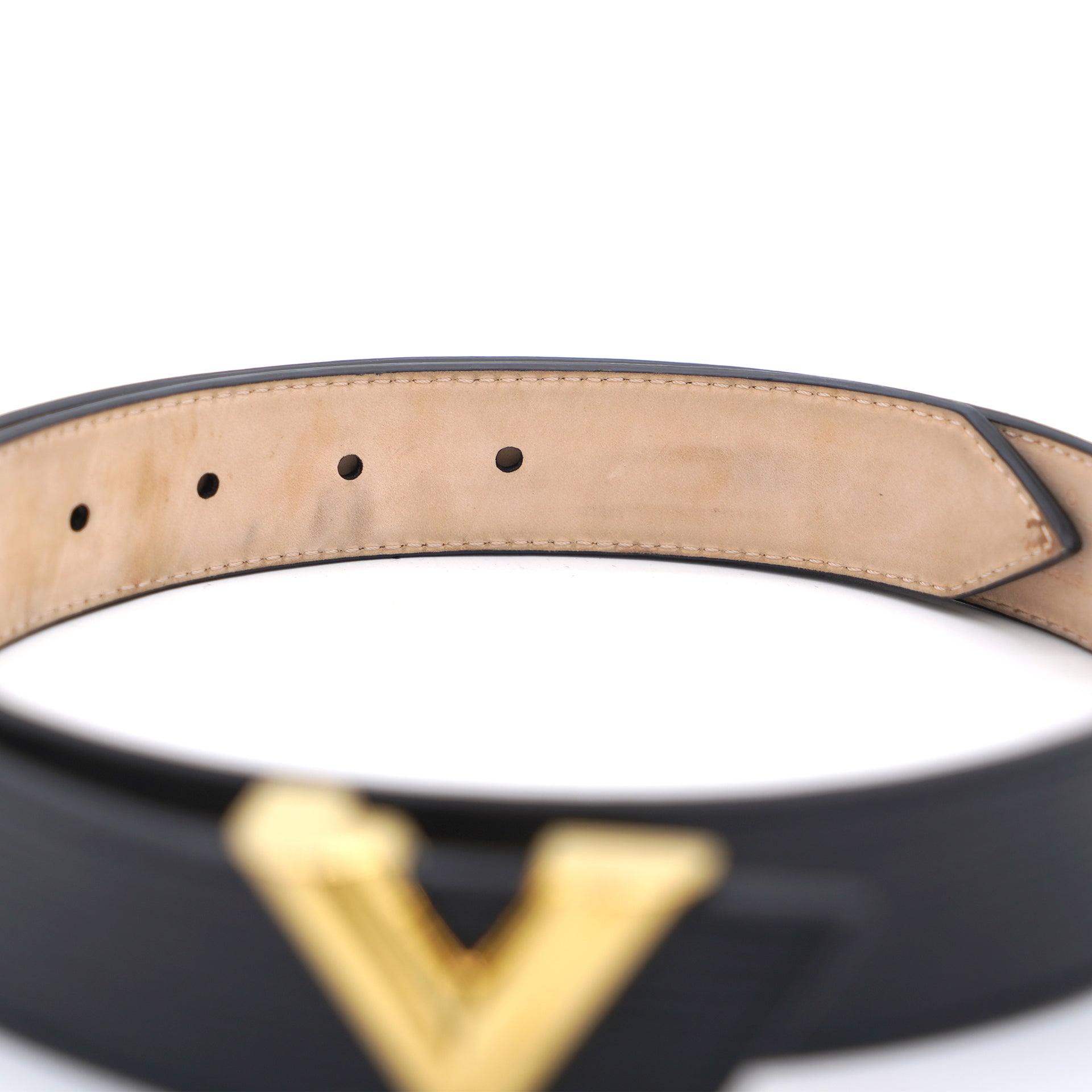 Louis Vuitton Damier Men's Leather Brown Belt Size 80