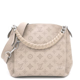 Louis Vuitton Tote Babylone Chain Monogram Mahina BB Galet in Calfskin with  Silver-tone - US