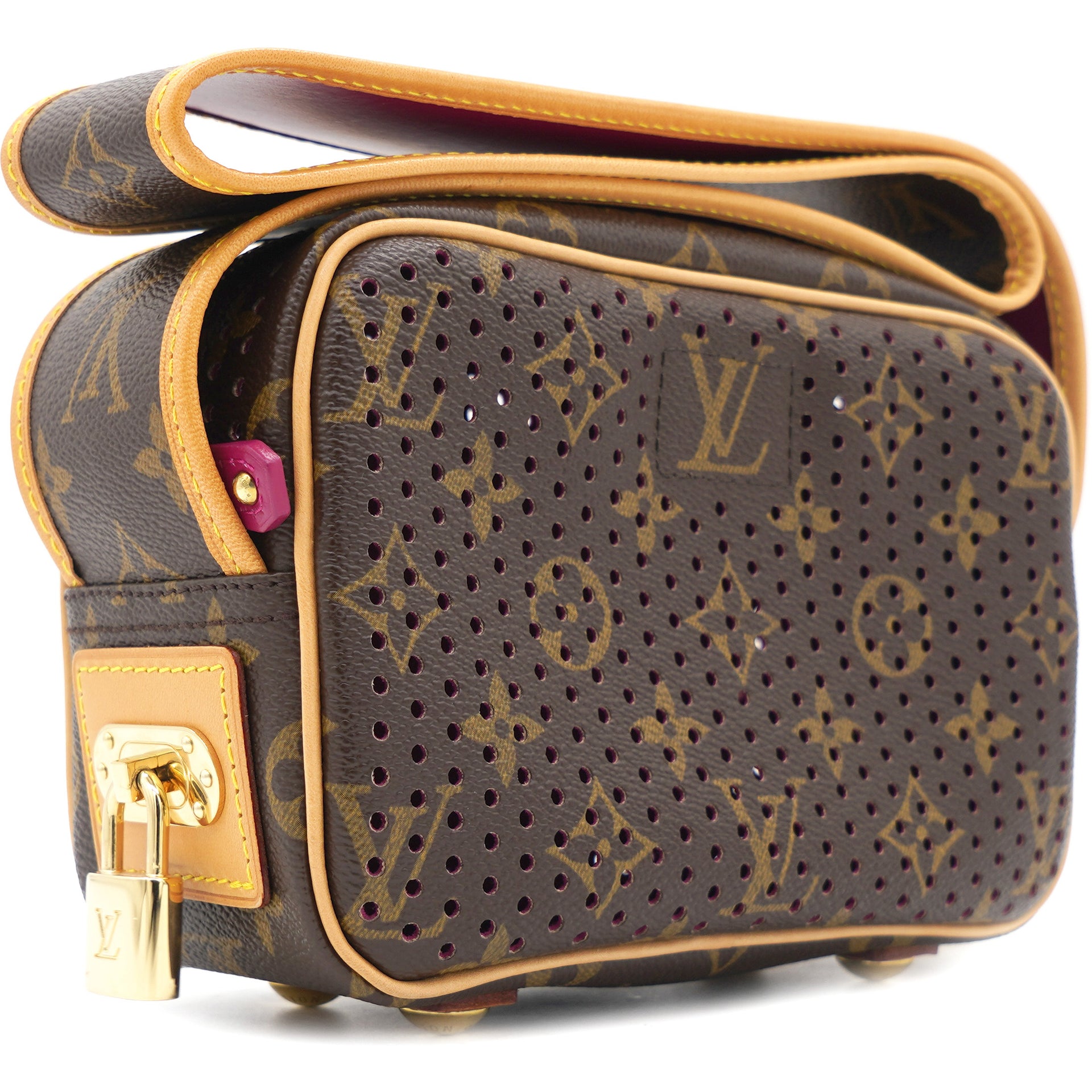 Sold Louis Vuitton Monogram Pochette Perforated Pink