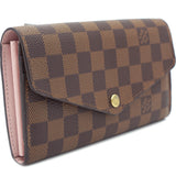 Damier Canvas Sarah Wallet Pink