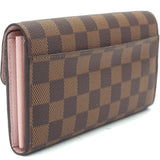 Damier Canvas Sarah Wallet Pink