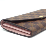 Damier Canvas Sarah Wallet Pink