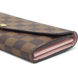 Damier Canvas Sarah Wallet Pink