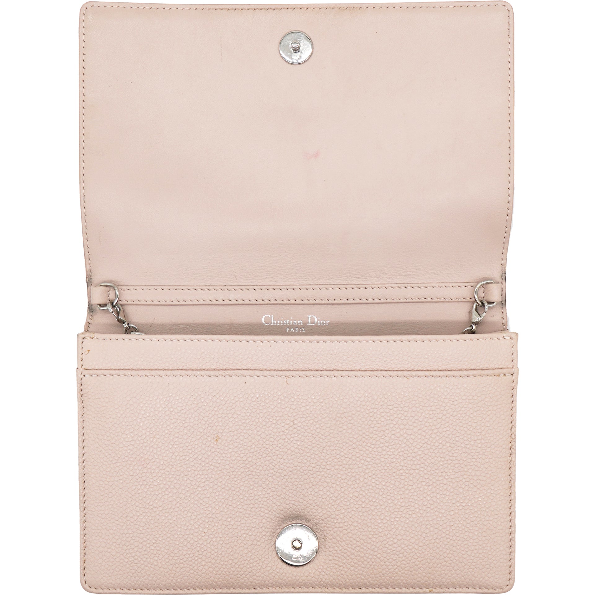Christian Dior Light Pink Leather Diorama Wallet on Chain – STYLISHTOP