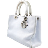 Calfskin Medium Diorissimo Bag Pearly Grey