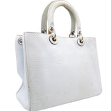 Calfskin Medium Diorissimo Bag Pearly Grey