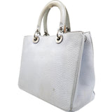 Calfskin Medium Diorissimo Bag Pearly Grey