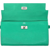 Goatskin Kelly Wallet Green